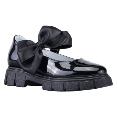 Туфли школьные Котофей 533070-21 чёрный 01